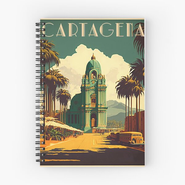 Item preview, Cartagena Colombia Vintage Travel Art Poster designed and sold by OldTravelArt.