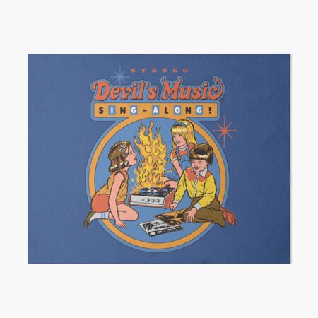 Devil's Music Sing-Along Art Board Print