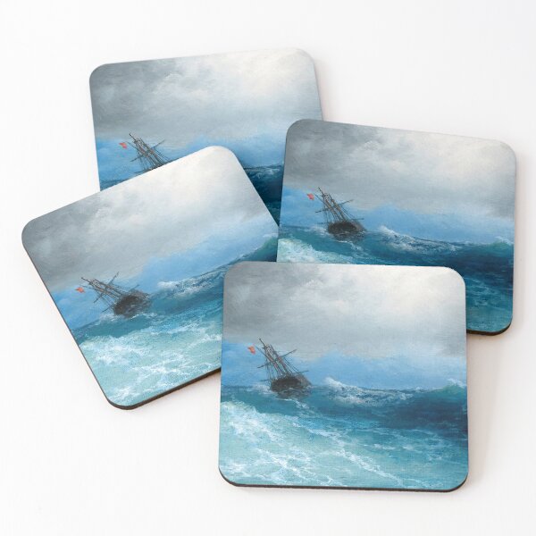 Item preview, Ship on Stormy Seas, Gathering Storm, 1899 by Aivazovsky designed and sold by nextstepdesigns.