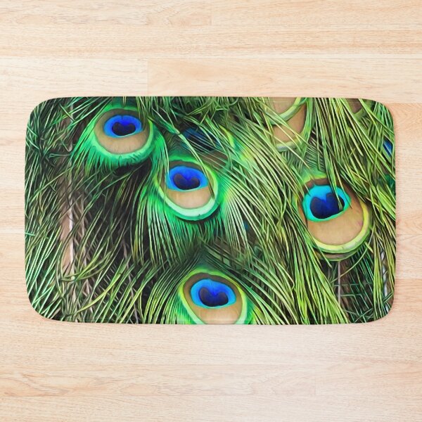 Item preview, Beautiful colors of peacock plumage designed and sold by elcarnero.