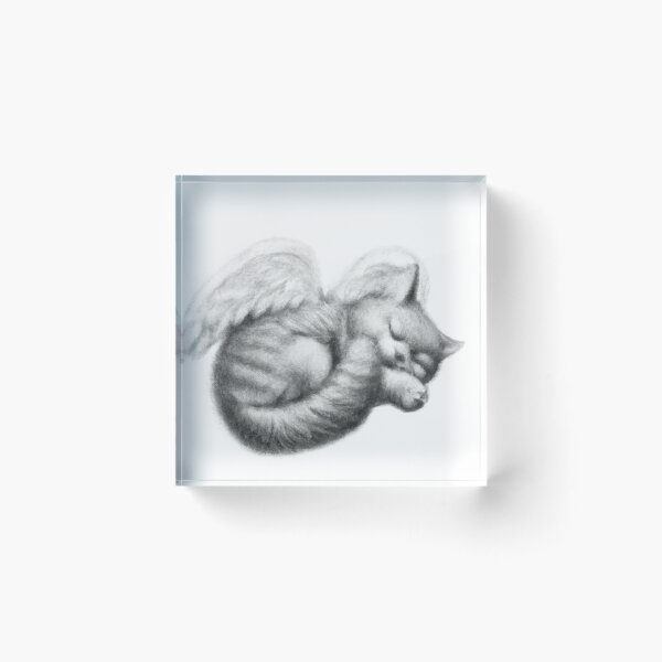 Item preview, Cat Kitten Sleeping with Angel Wings designed and sold by phillipbooth.