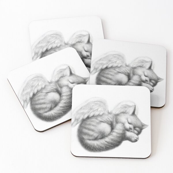 Item preview, Cat Kitten Sleeping with Angel Wings designed and sold by phillipbooth.