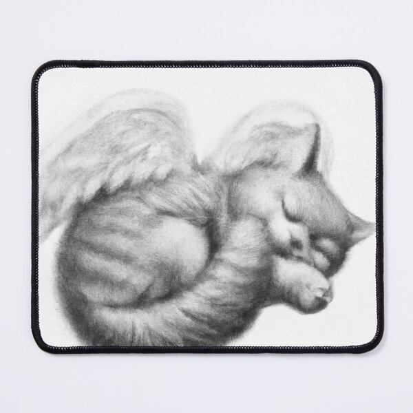 Item preview, Cat Kitten Sleeping with Angel Wings designed and sold by phillipbooth.