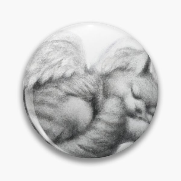 Item preview, Cat Kitten Sleeping with Angel Wings designed and sold by phillipbooth.