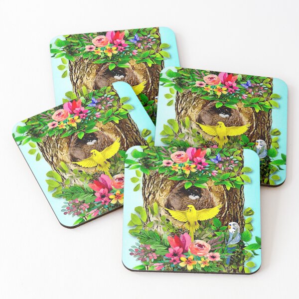 Item preview, Budgerigars aka Parakeets Nest designed and sold by KC Morcom.