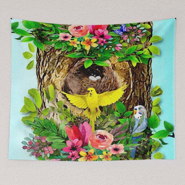 Item preview, Budgerigars aka Parakeets Nest designed and sold by KC Morcom.