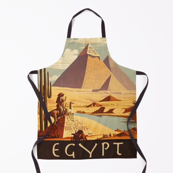 Item preview, Egypt Pyramids Vintage Travel Art Poster designed and sold by OldTravelArt.