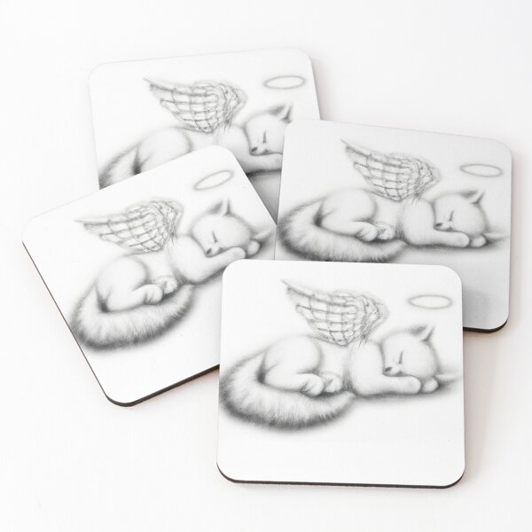 Item preview, Cat Kitten Sleeping with Angel Wings designed and sold by phillipbooth.