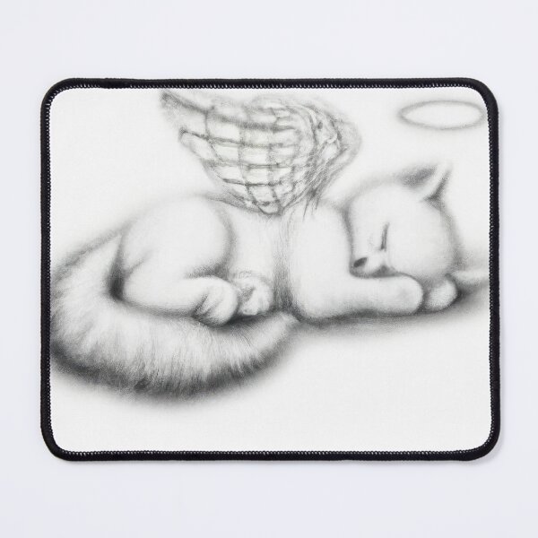 Item preview, Cat Kitten Sleeping with Angel Wings designed and sold by phillipbooth.