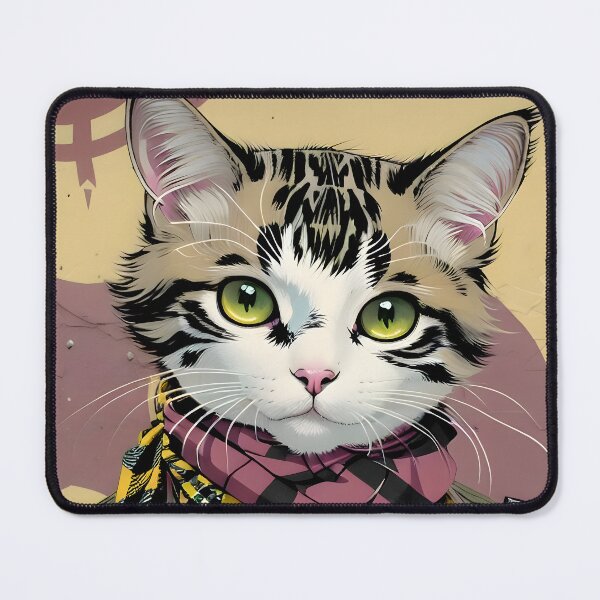 Item preview, Fashionable Cat - Modern Digital Art designed and sold by Ai-michiart.