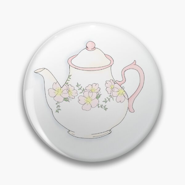 Item preview, Rambling rose, teapot designed and sold by Mauveink.