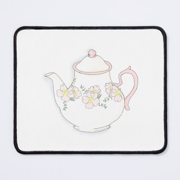 Item preview, Rambling rose, teapot designed and sold by Mauveink.