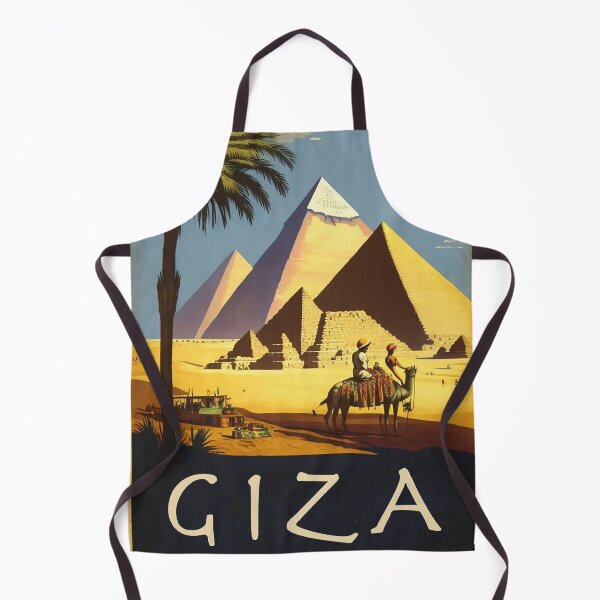 Item preview, Giza Pyramids Vintage Travel Art Poster designed and sold by OldTravelArt.