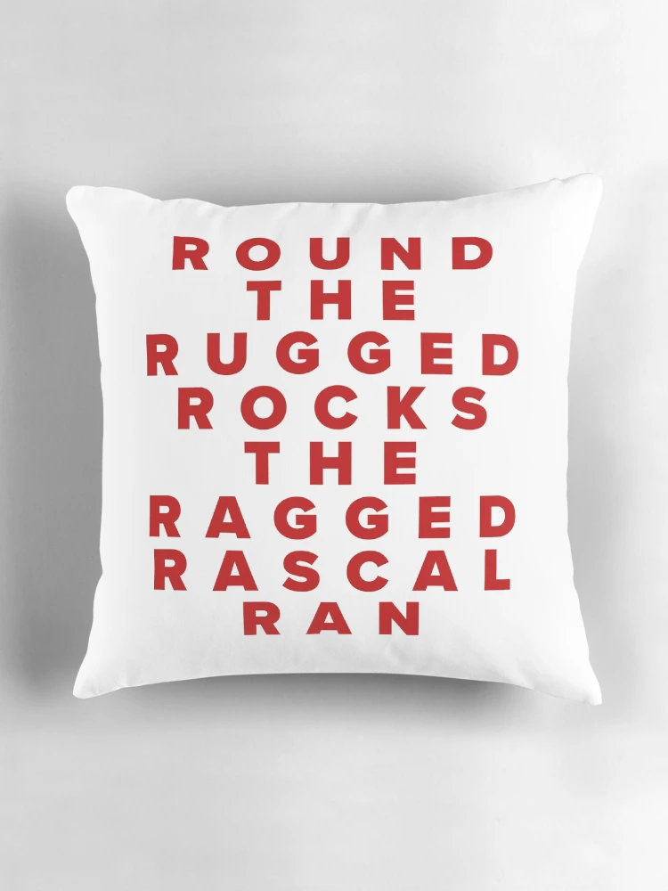 Thumbnail 3 of 4, Pillow, Round The Rugged Rocks The Ragged Rascal Ran designed and sold by Texterns.