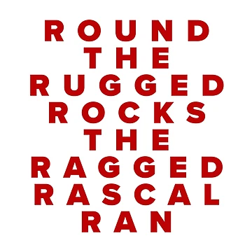 Artwork thumbnail, Round The Rugged Rocks The Ragged Rascal Ran by Texterns
