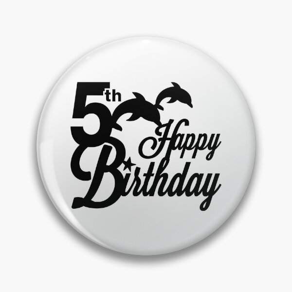 Item preview, 5th Birthday T-Shirt, Birthday T-Shirt, Dolphin show theme, Happy Birthday T-shirt, Birthday Gift, Design for Man and Ladies ,Boy and Girl ,Classic T-Shirt Gift designed and sold by sixday 7day.