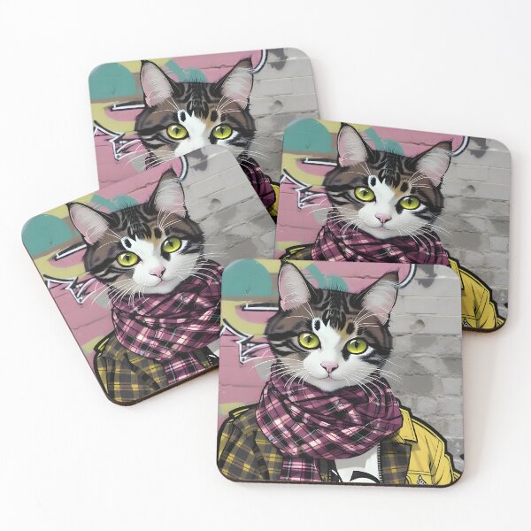 Item preview, Fashionable Cat - Modern Digital Art designed and sold by Ai-michiart.