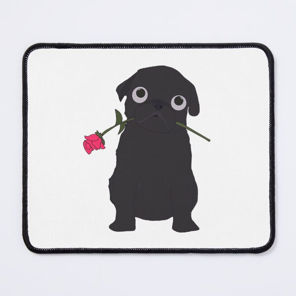 Item preview, Black pug valentines Day designed and sold by DolphinsDoodle.