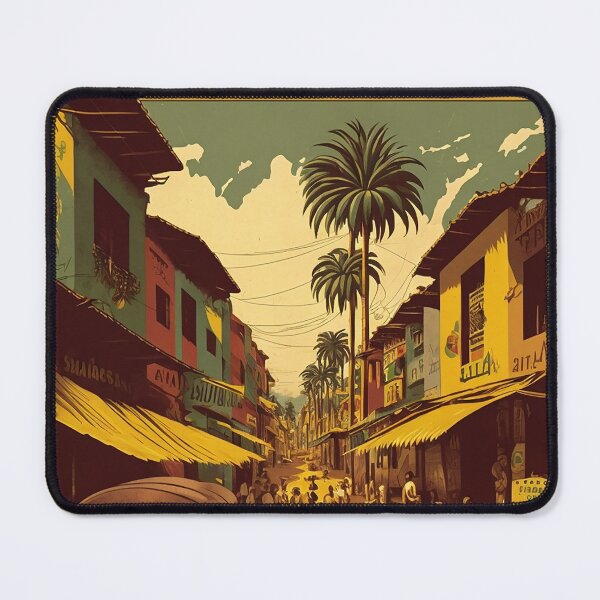 Item preview, Recife Brazil Vintage Travel Art Poster designed and sold by OldTravelArt.