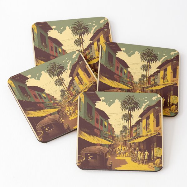 Item preview, Recife Brazil Vintage Travel Art Poster designed and sold by OldTravelArt.