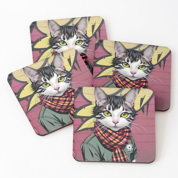 Item preview, Fashionable Cat - Modern Digital Art designed and sold by Ai-michiart.