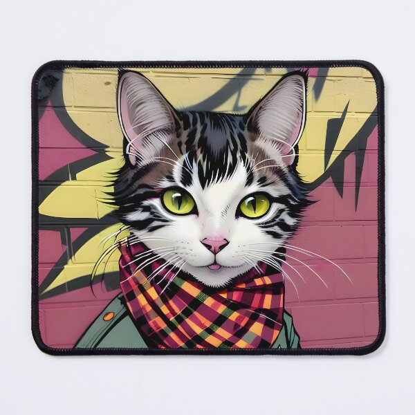 Item preview, Fashionable Cat - Modern Digital Art designed and sold by Ai-michiart.