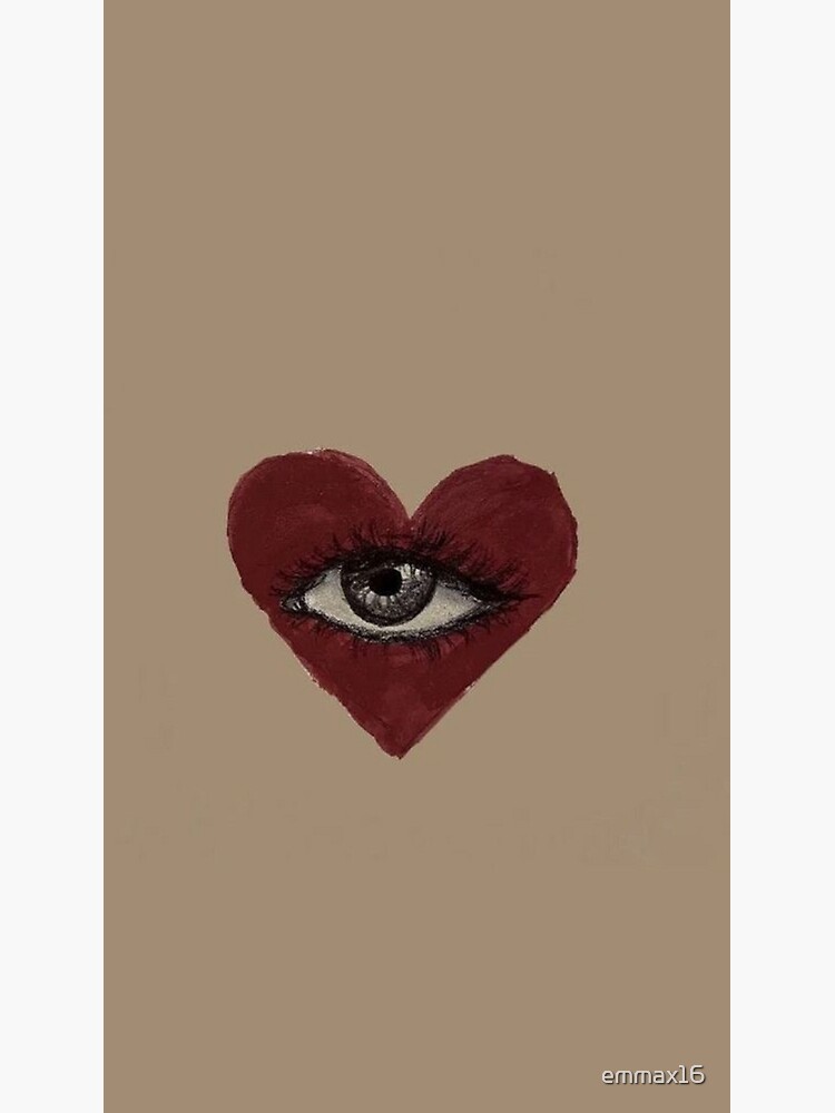 Heart eye Canvas Print for Sale by emmax16