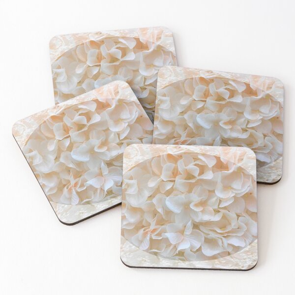 Item preview, Romantic Vintage pink-white flowers with lace trim by Iritof designed and sold by iritof.