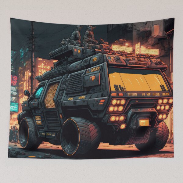 Item preview, Swat Truck Patrolling Neo City designed and sold by ultra-cool.