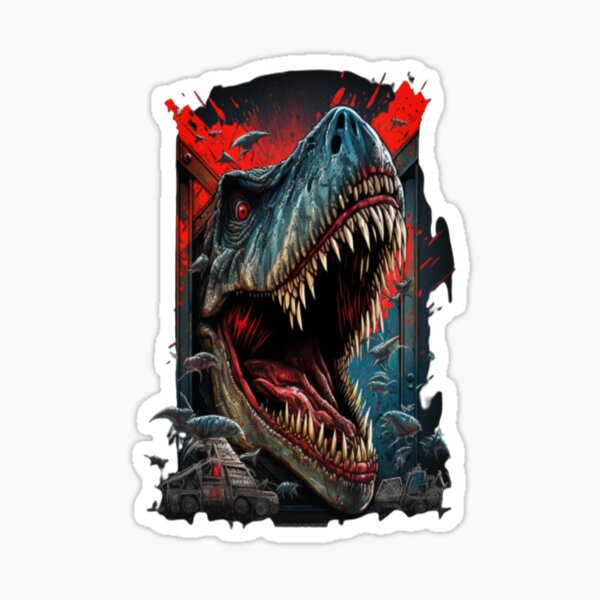 Artikel-Vorschau von Horror-Dinosaurier, gefährliche Kriegsfilme, Blut, designt und verkauft von Desi-gner007.
