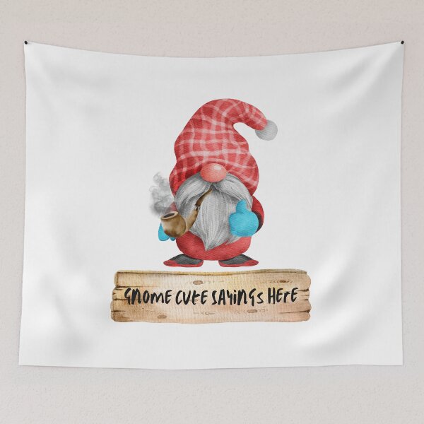 Item preview, The Smoking Gnome, Gnome Cute Sayings Here designed and sold by It's On Backwards.