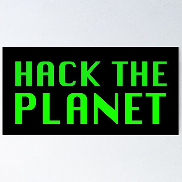 HACK THE PLANET 3D Hackers Movie Poster with Glasses -  Portugal