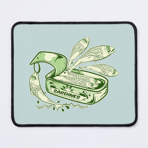 Item preview, Sardines escaping the tin designed and sold by piedaydesigns.