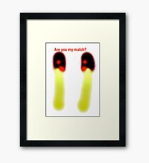 Match set Framed Print