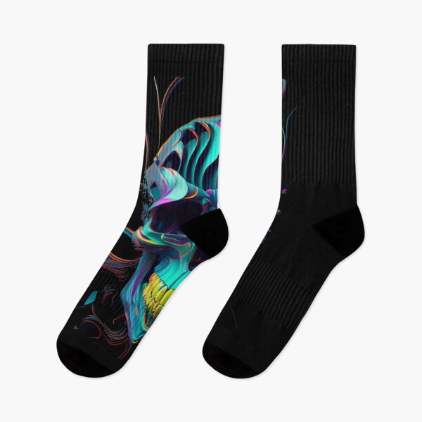 Item preview, Psychedelic Dark Skull Art, Trippy colorful art design designed and sold by barretp27.
