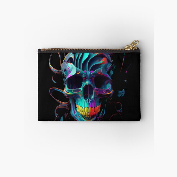 Item preview, Psychedelic Dark Skull Art, Trippy colorful art design designed and sold by barretp27.