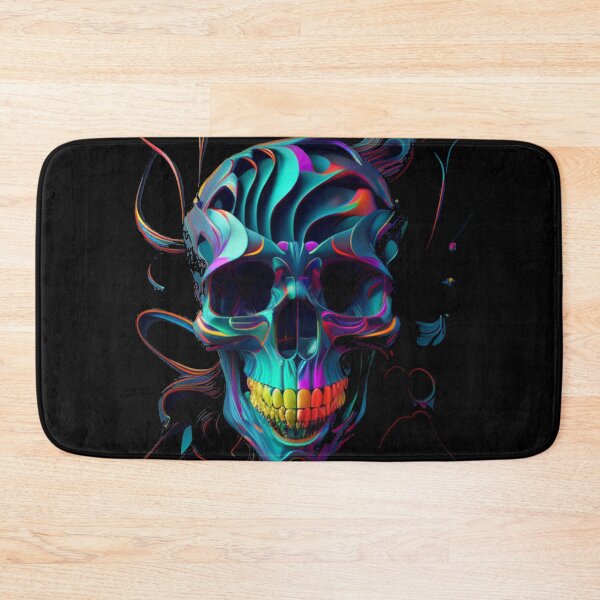 Item preview, Psychedelic Dark Skull Art, Trippy colorful art design designed and sold by barretp27.