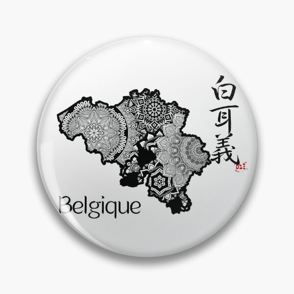 Item preview, Belgique / Country Names in Japanese Kanji designed and sold by royumi.