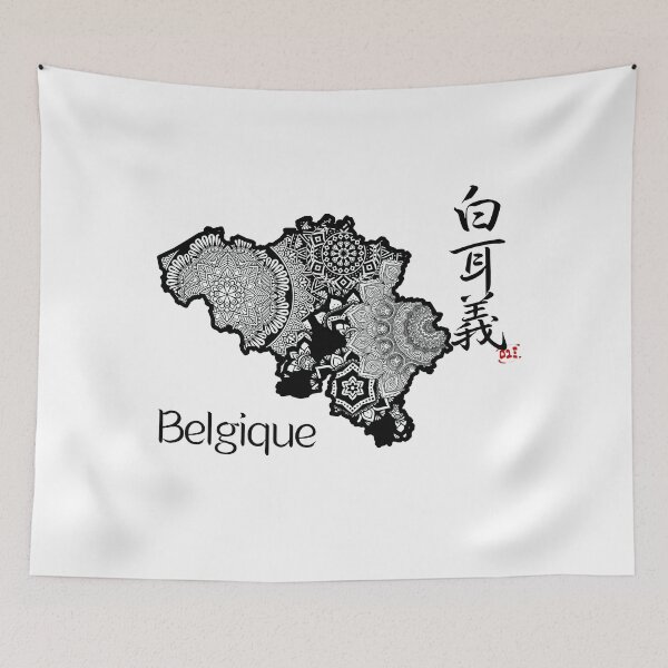 Item preview, Belgique / Country Names in Japanese Kanji designed and sold by royumi.