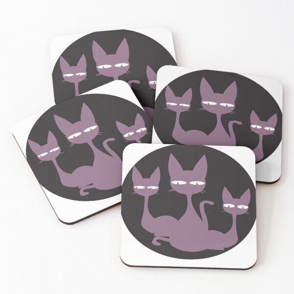 Item preview, Trio of cool cats designed and sold by treasuresnoire.