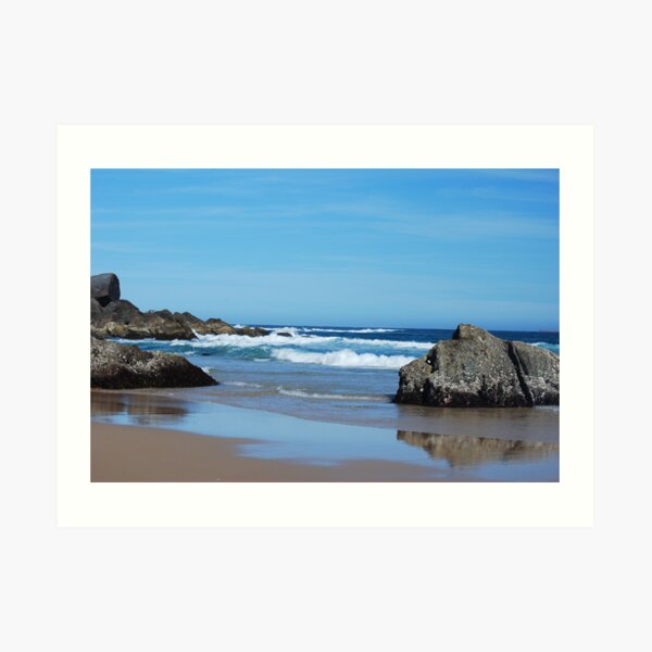 Low Tide - Redhead Beach NSW Art Print
