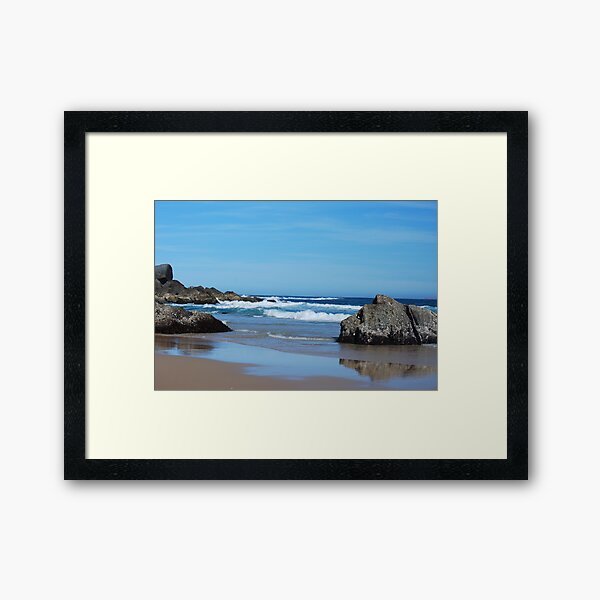 Low Tide - Redhead Beach NSW Framed Art Print