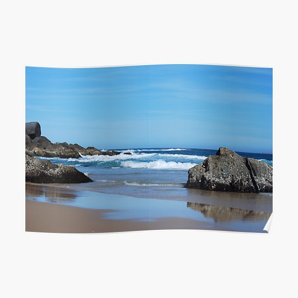 Low Tide - Redhead Beach NSW Poster