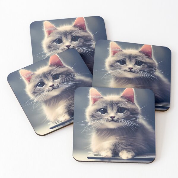 Item preview, Cute Kawaii Grey Cat designed and sold by FantaExpression.