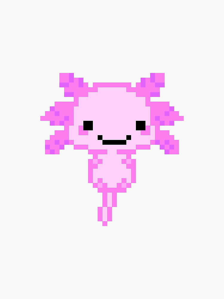 Small Axolotl <3 Perler Bead Pattern, Bead Sprites