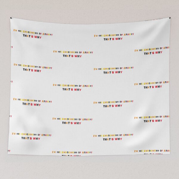 Item preview, I'm the Embodiment of Anxiety Throw designed and sold by TomorrowMe.