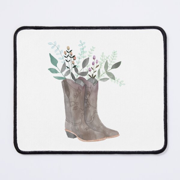 Item preview, Watercolor Western Cowgirl Boots Floral designed and sold by Ashlison.