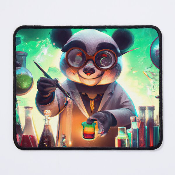 Item preview, Panda gone mad in a neon lab designed and sold by Cosmic-graphics.