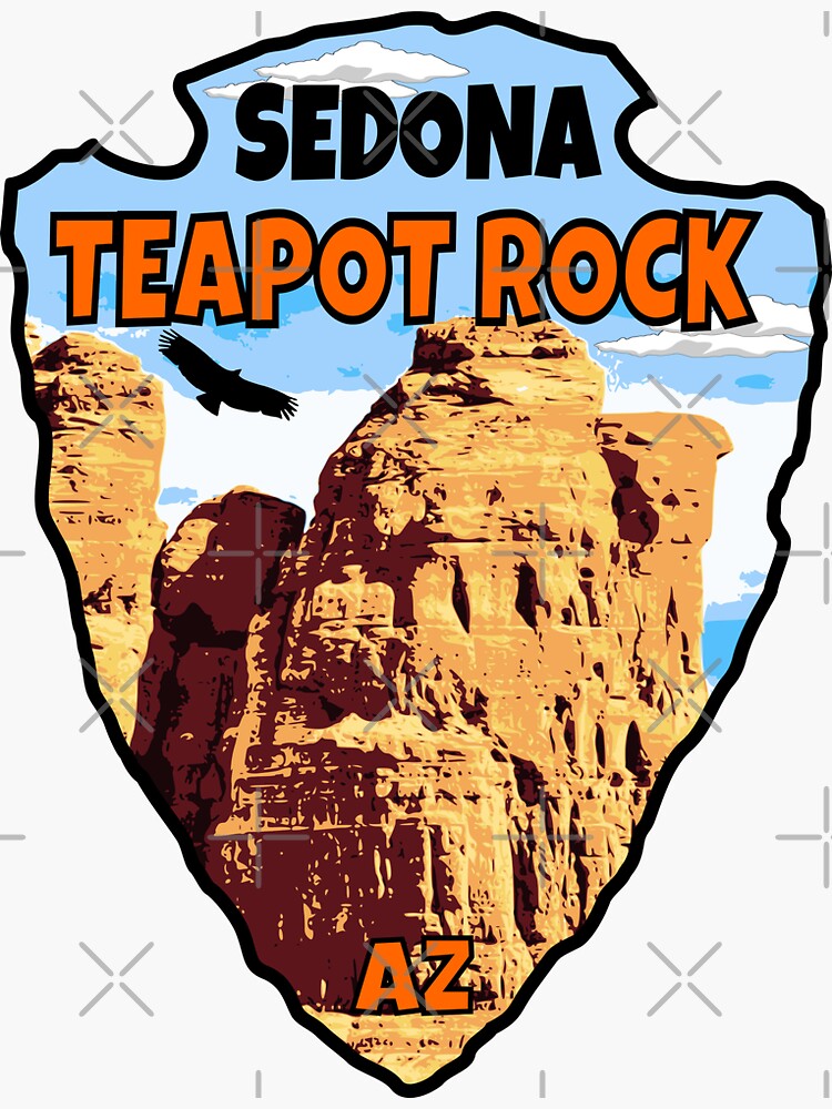"Teapot Rock Sedona Arizona" Sticker for Sale by BillGulino1 Redbubble