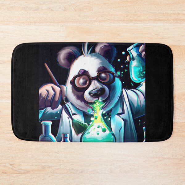 Item preview, Colorful chaos: a panda scientist's lab designed and sold by Cosmic-graphics.